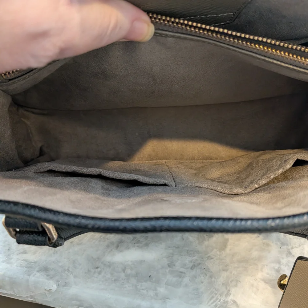 Coach Margot Satchel In Chalk/Fog Colorblock, Nwot. Classic Feminine Lux